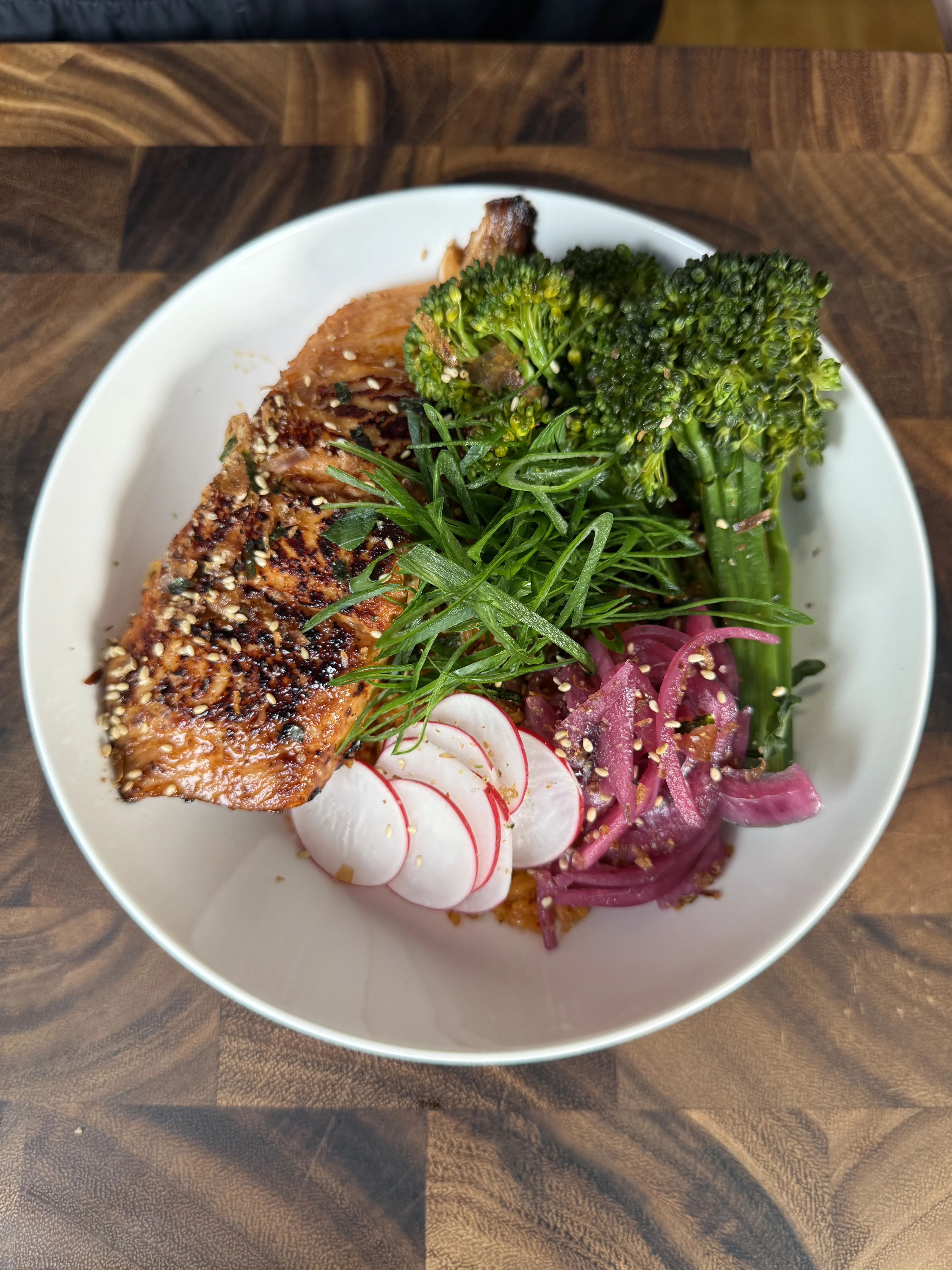 miso-salmon-with-kimchi-fried-rice