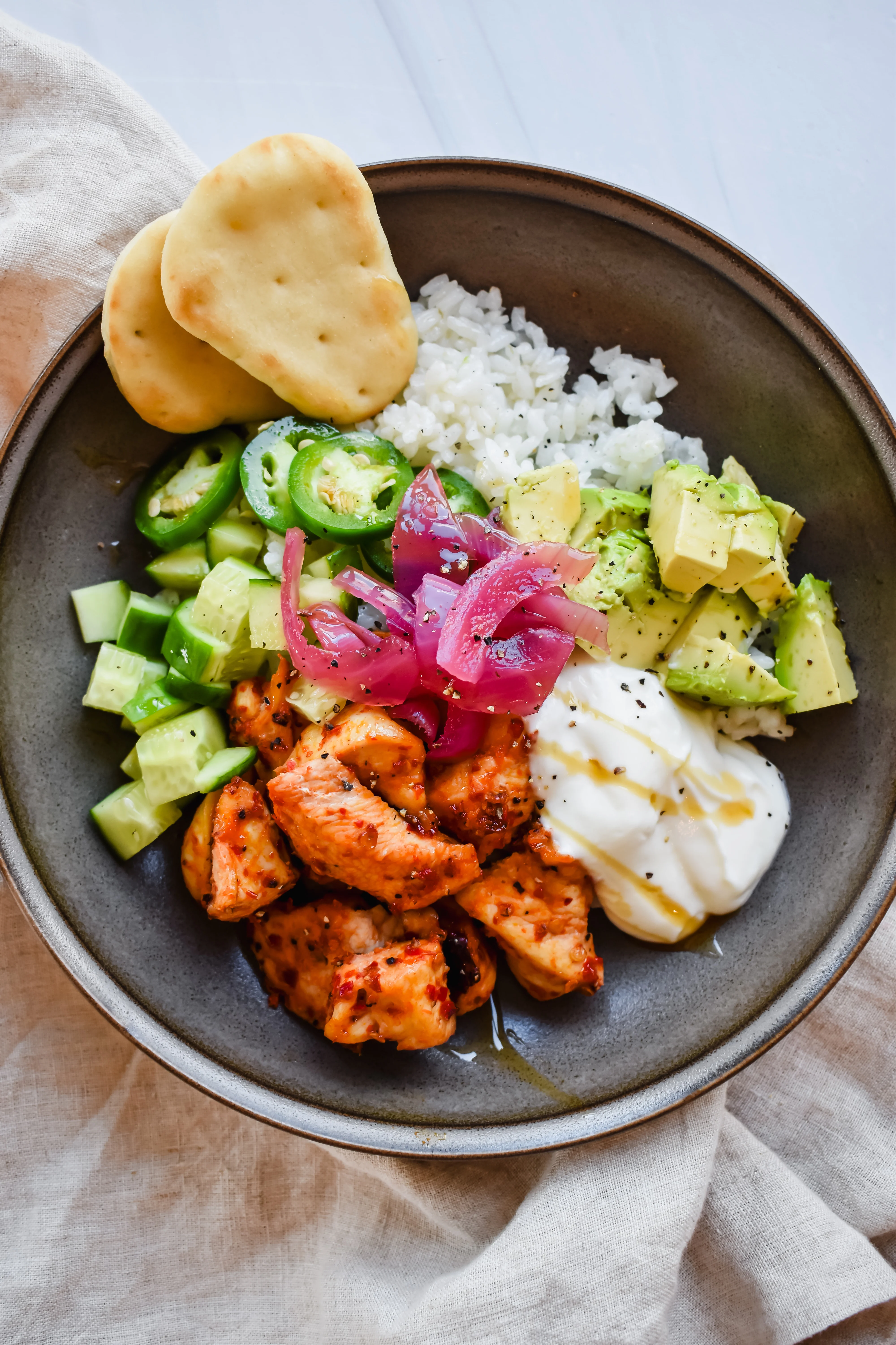 honey-harissa-chicken-bowls