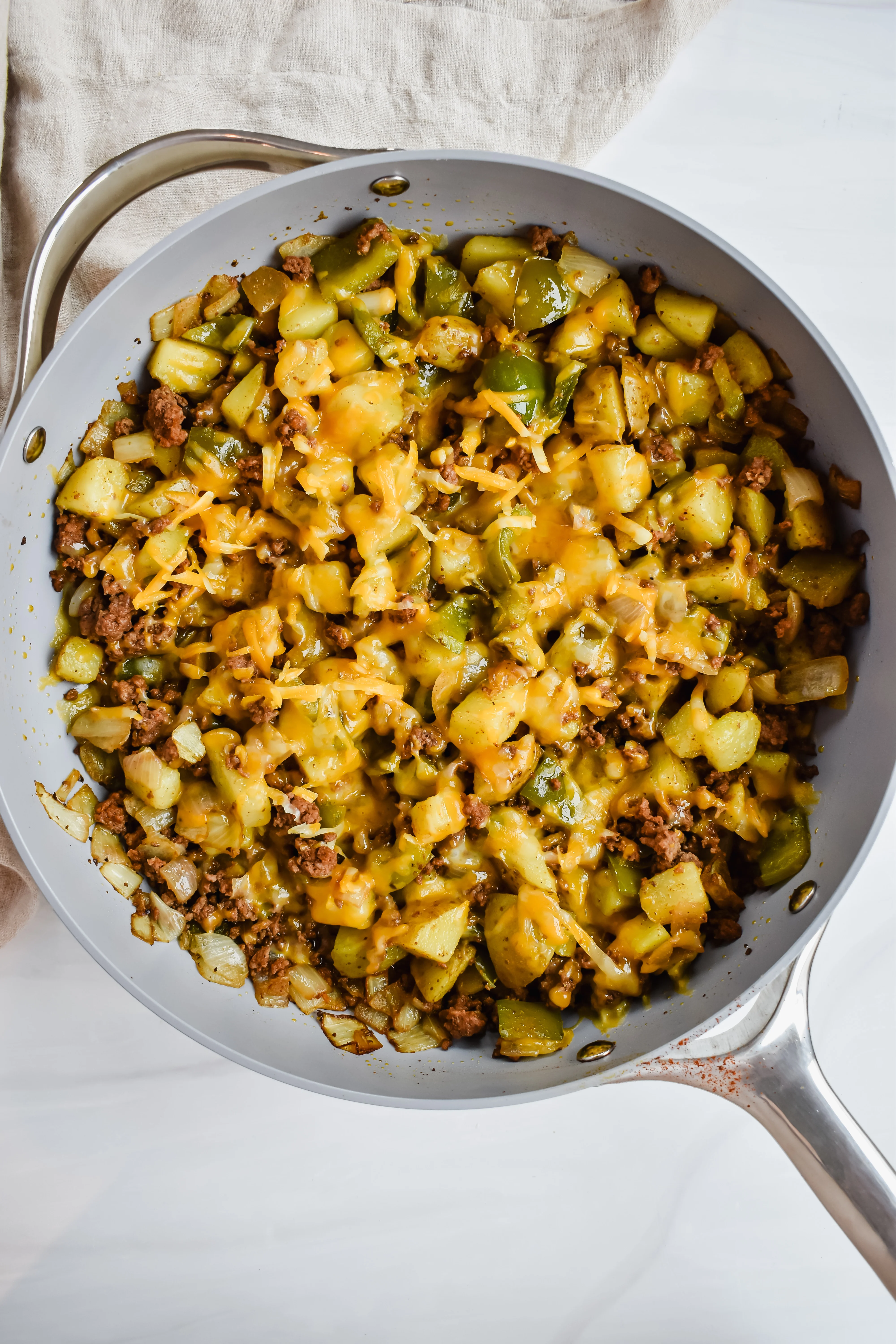 potato-meat-and-cheese-skillet recipe