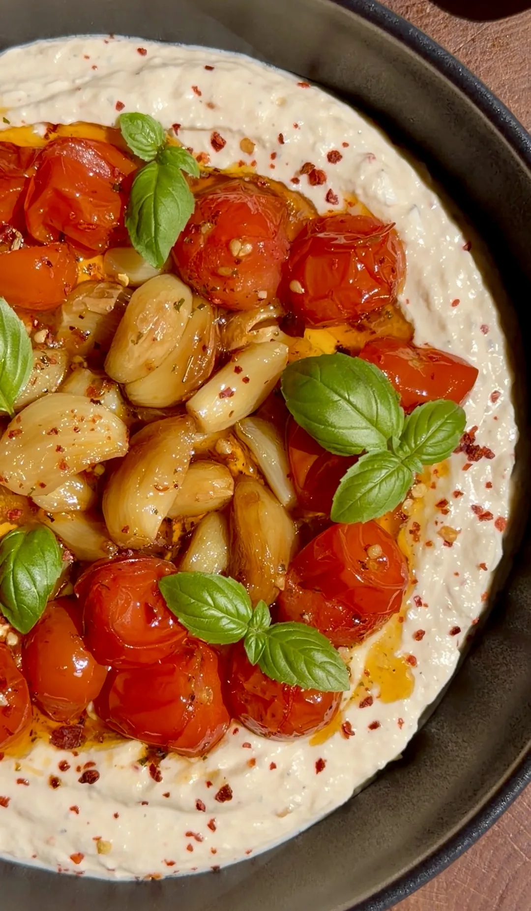 whipped-feta-dip-with-roasted-tomatoes-and-garlic recipe