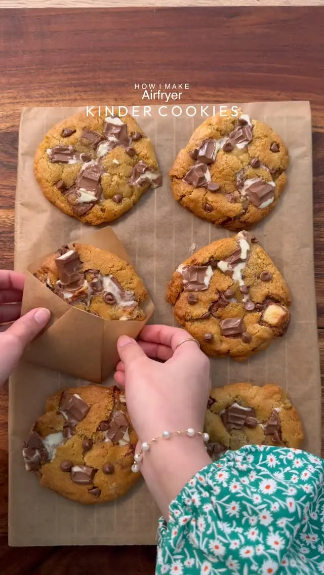 airfryer-kinder-cookies