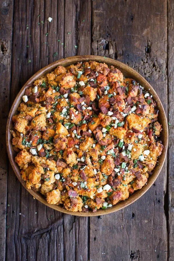 buffalo-cheddar-beer-bread-and-bacon-stuffing