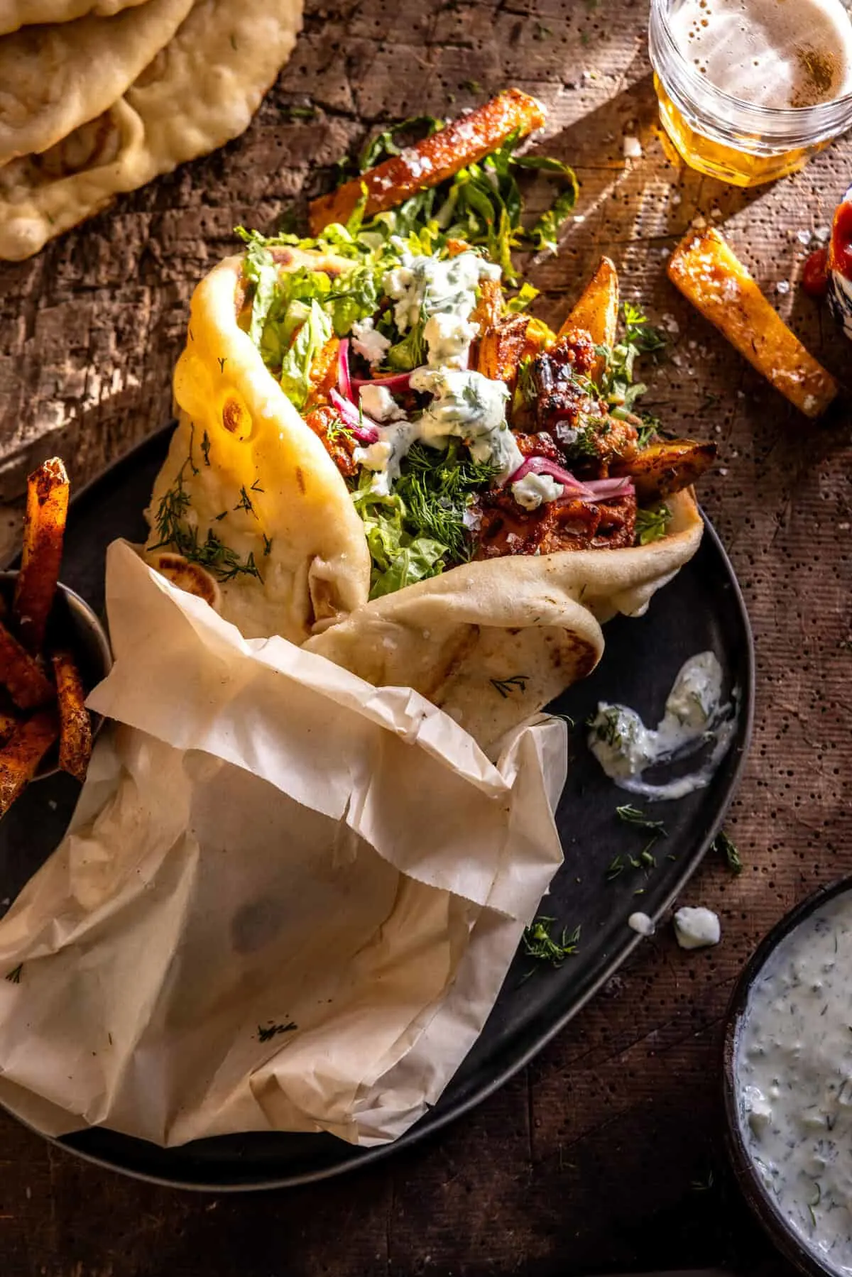 sheet-pan-greek-chicken-pitas