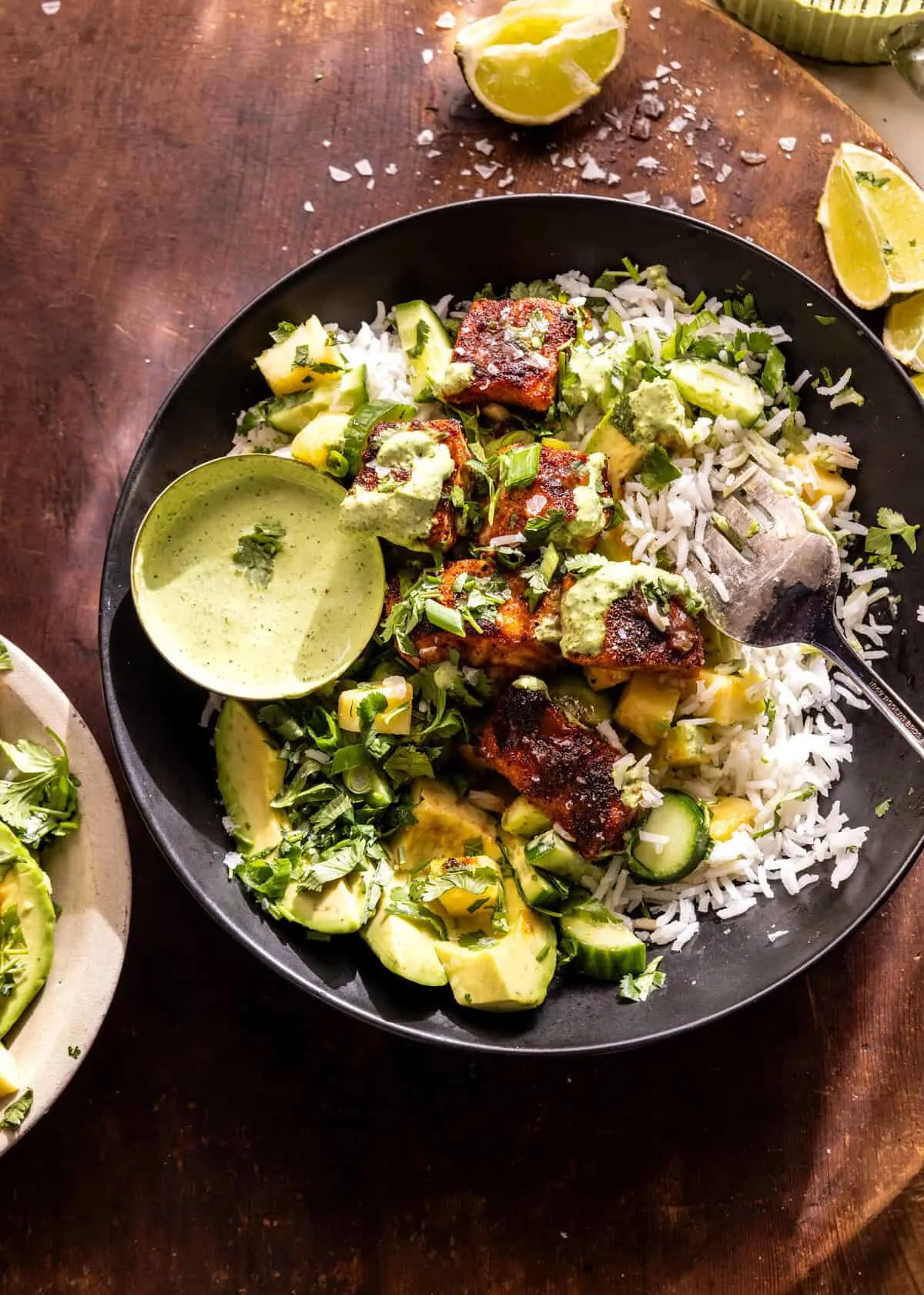 chipotle-teriyaki-pineapple-salmon-bowl