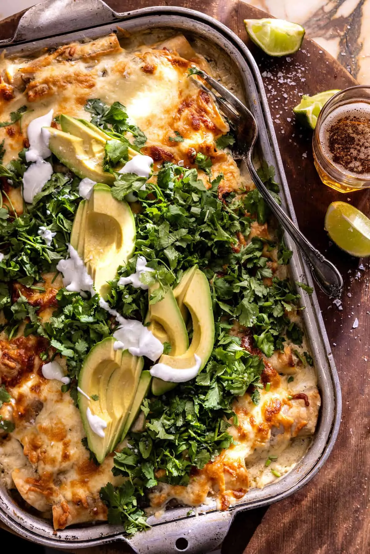creamy-white-chicken-poblano-enchiladas