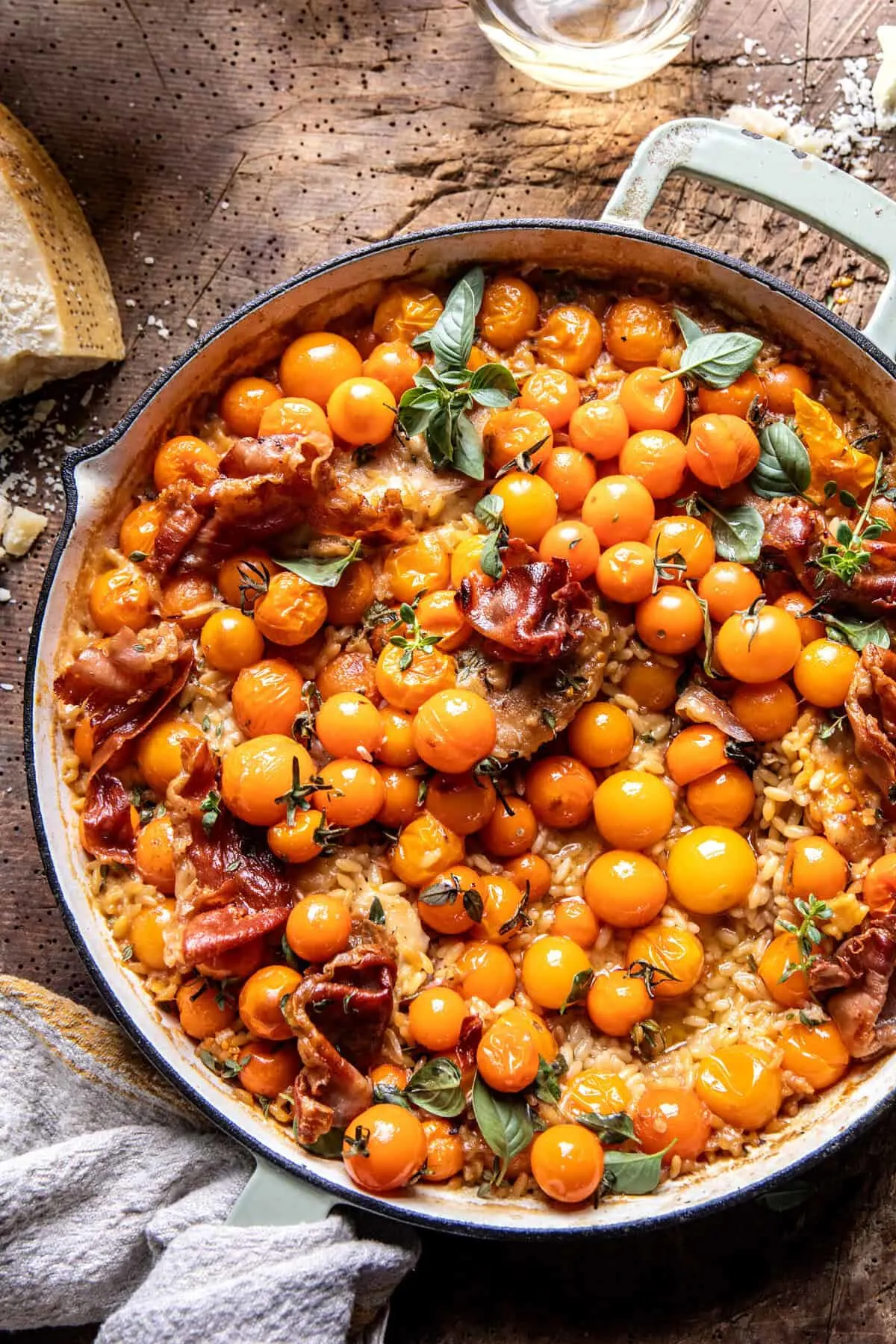 one-skillet-sun-gold-tomato-chicken-and-orzo