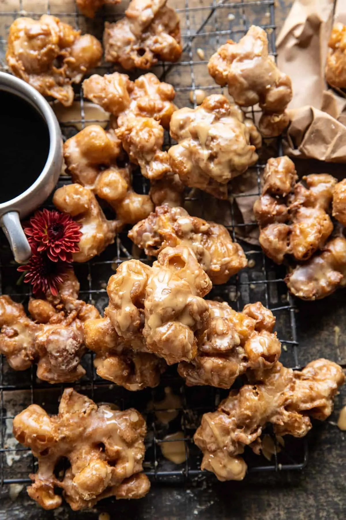 spiced-honeycrisp-apple-fritters-with-vanilla-coffee-glaze