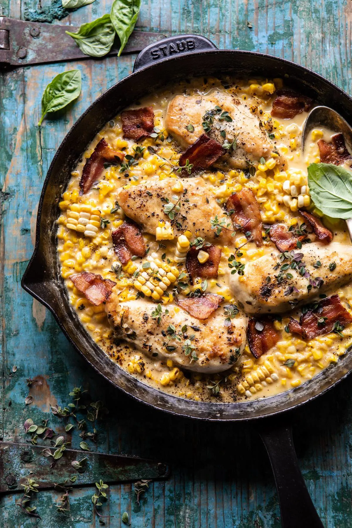 garlic-butter-creamed-corn-chicken