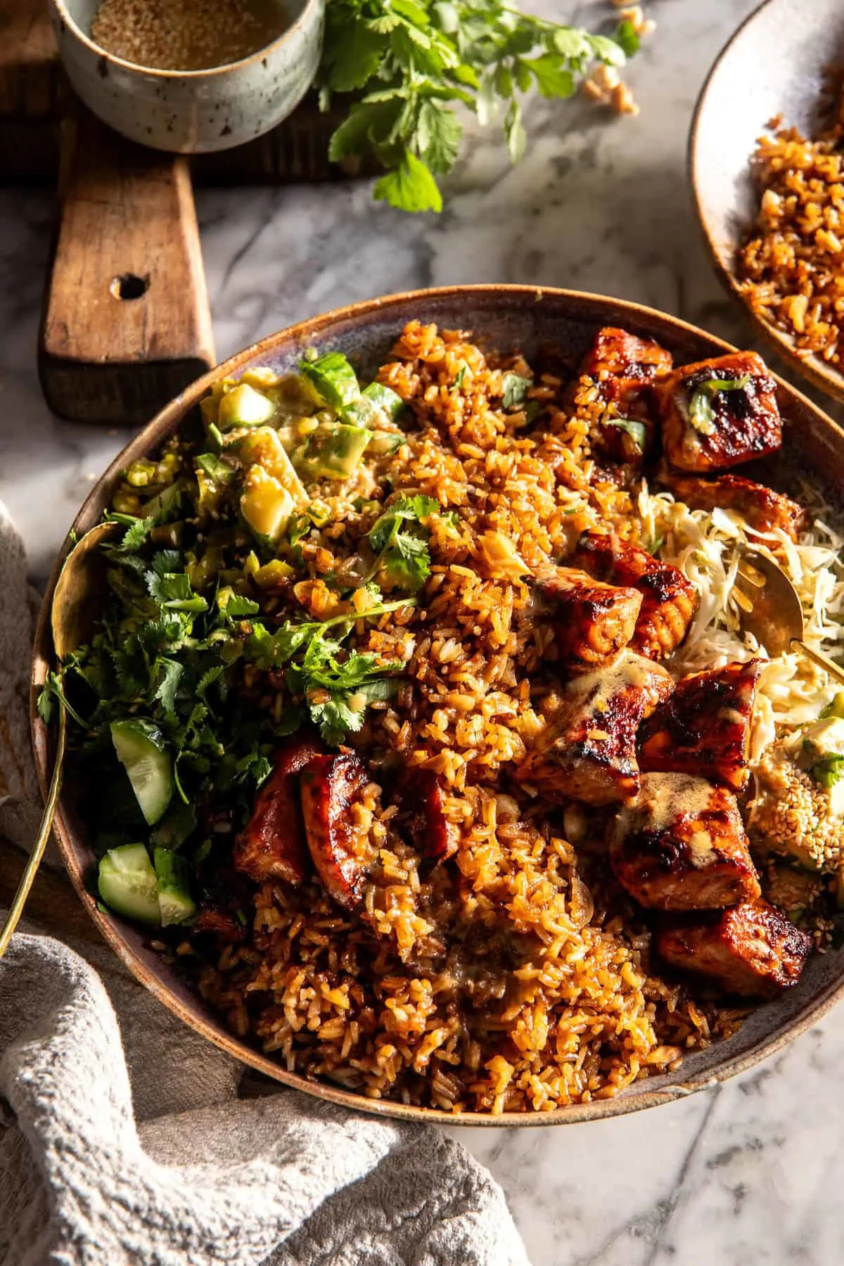 spicy-chipotle-honey-salmon-rice-salad.