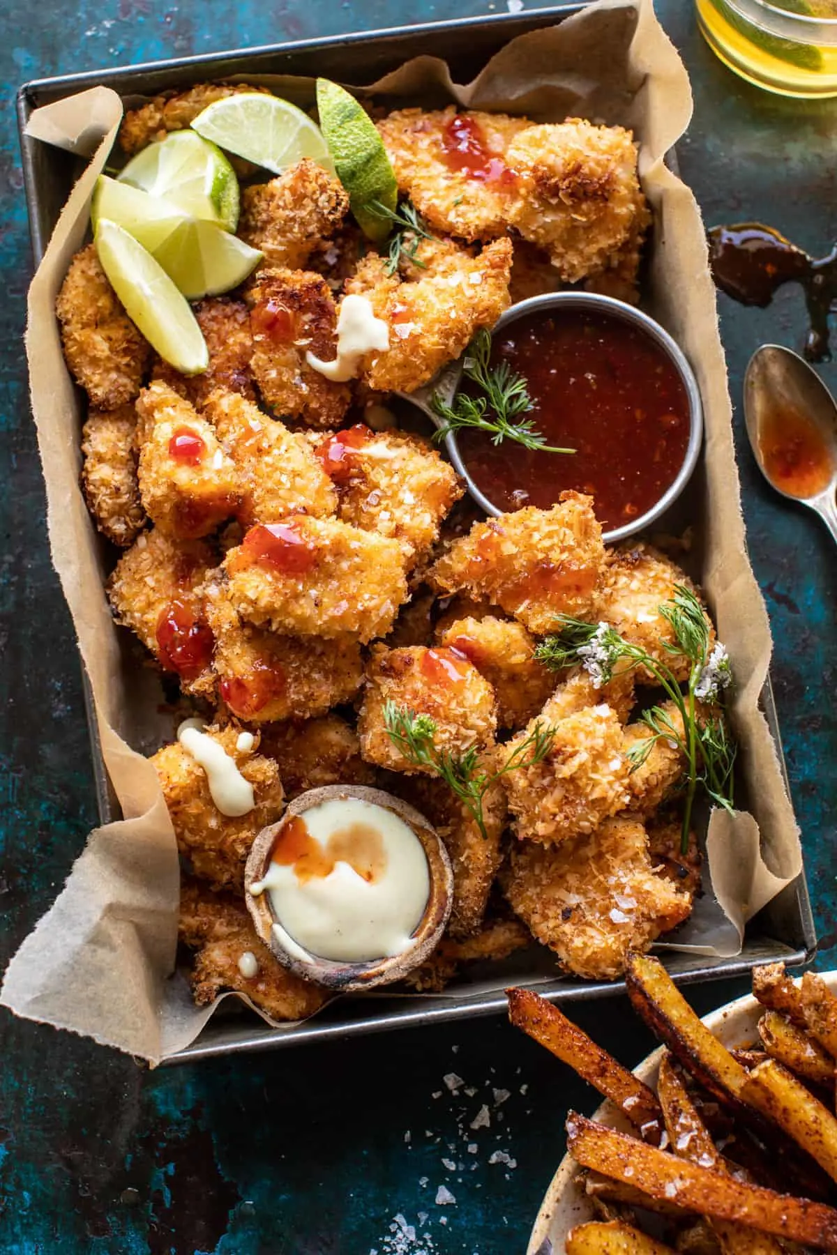 coconut-popcorn-chicken-with-sweet-thai-chili-lime-sauce