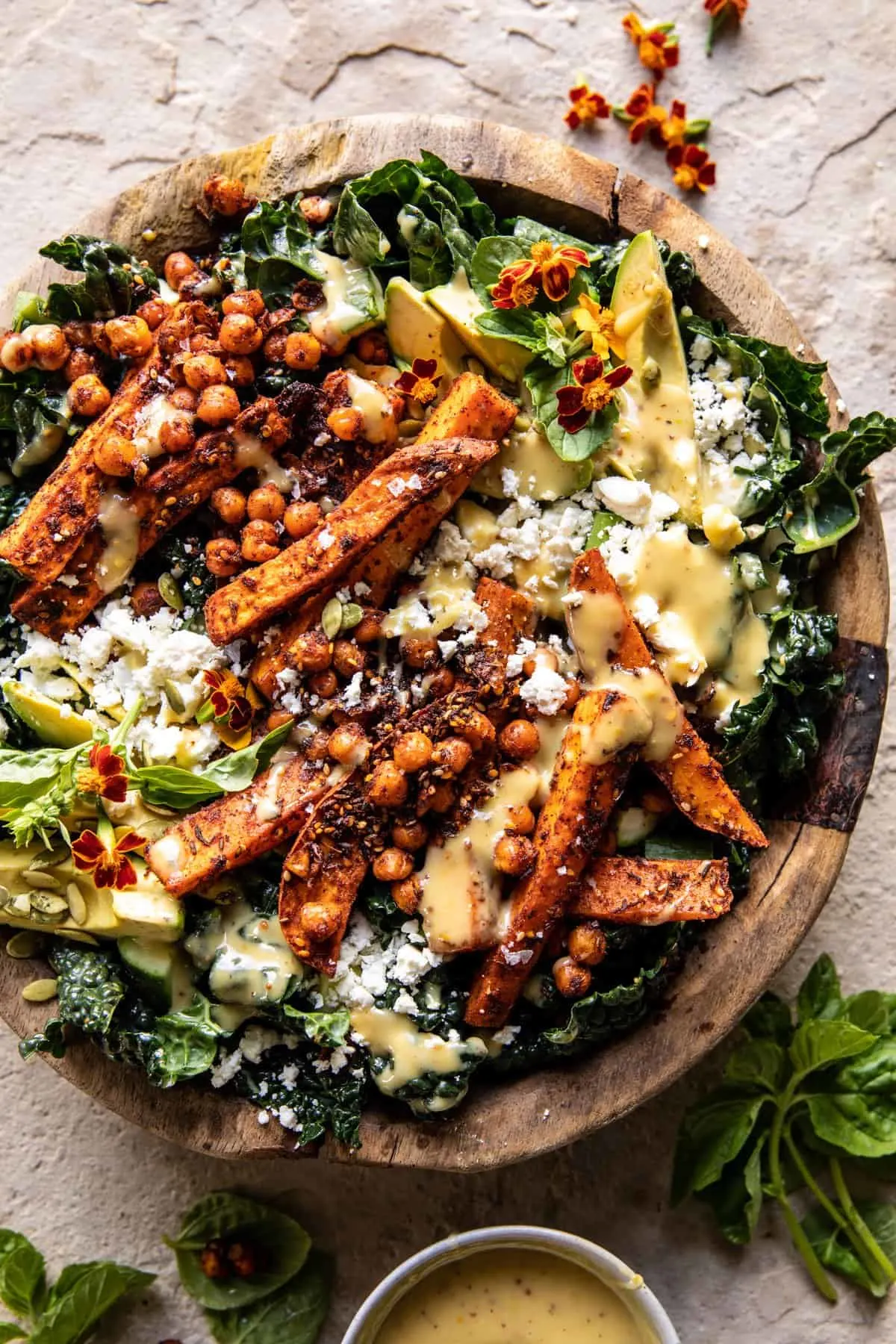 sweet-potato-kale-salad-with-creamy-honey-mustard-dressing