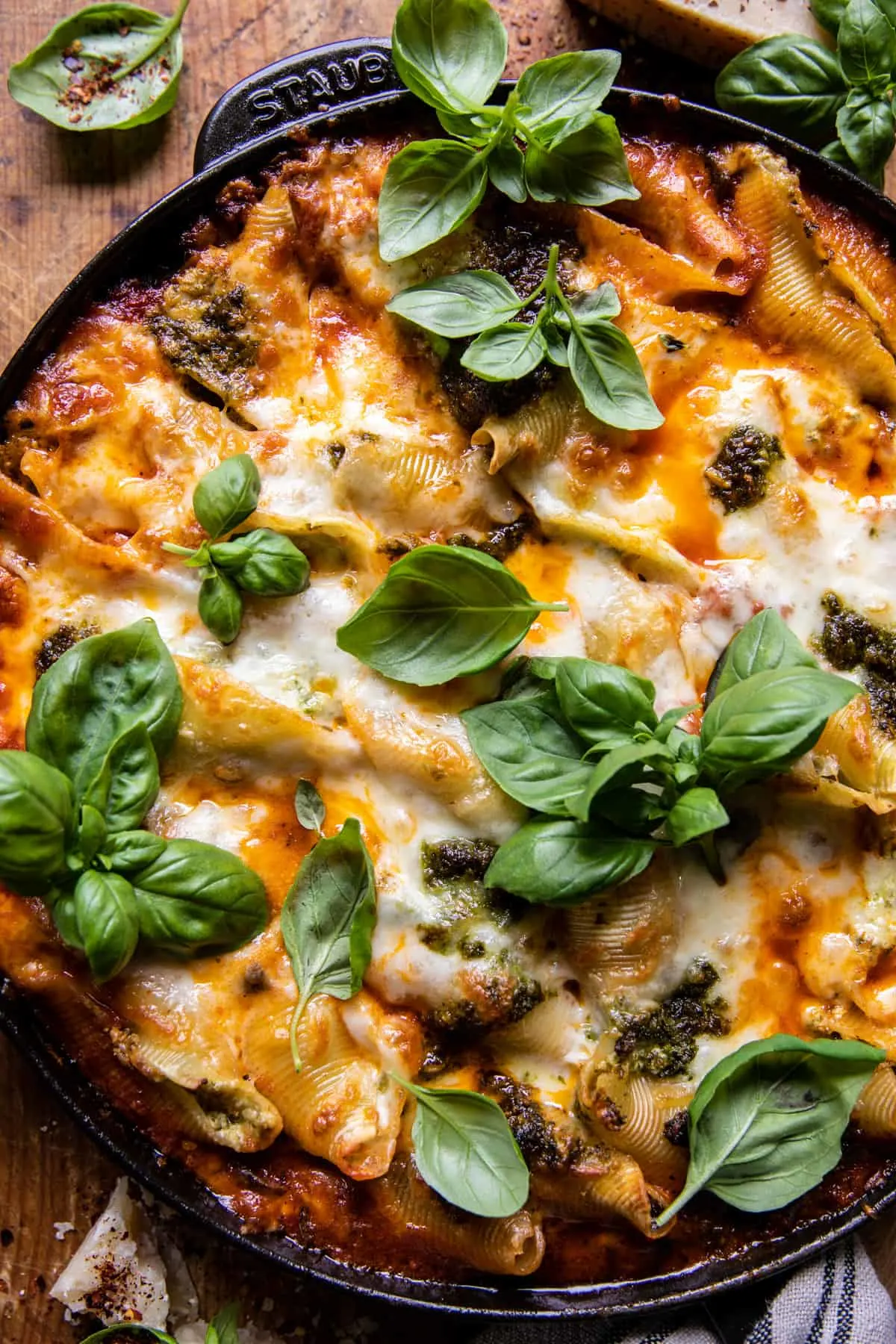 spicy-zucchini-and-pesto-cheese-stuffed-shells