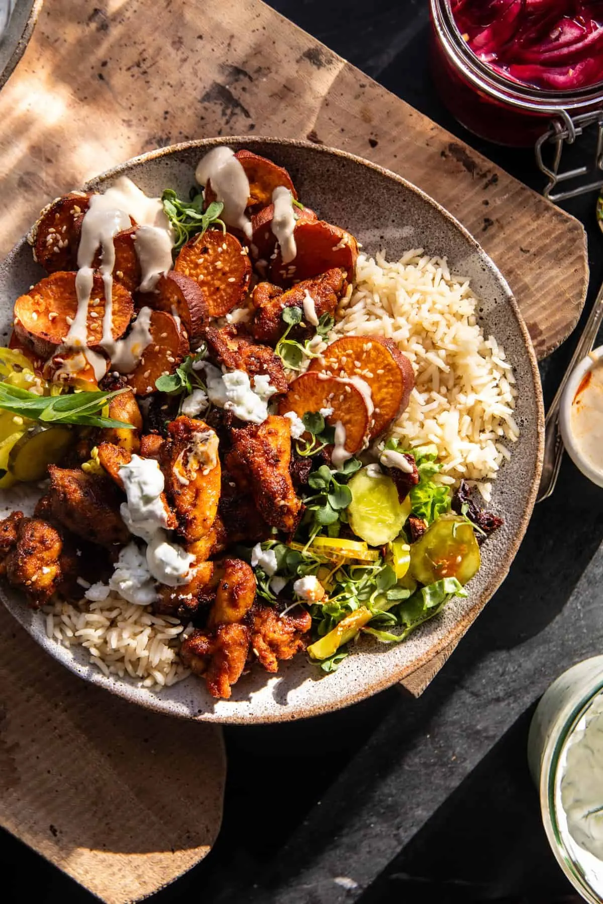 sheet-pan-chicken-tzatziki-and-sweet-potatoes