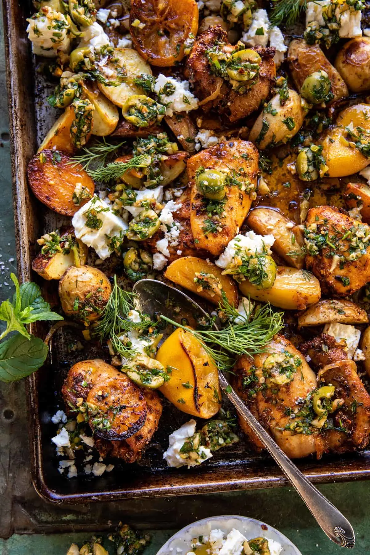 sheet-pan-greek-garlic-butter-chicken-and-potatoes