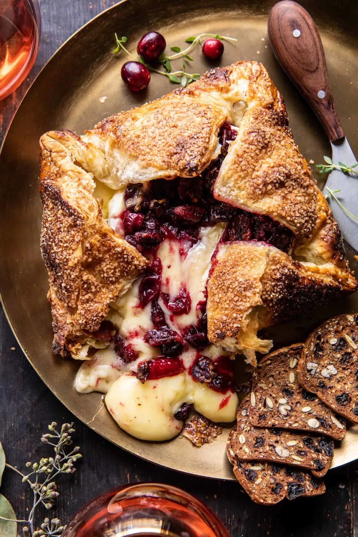 pastry-wrapped-cranberry-baked-brie
