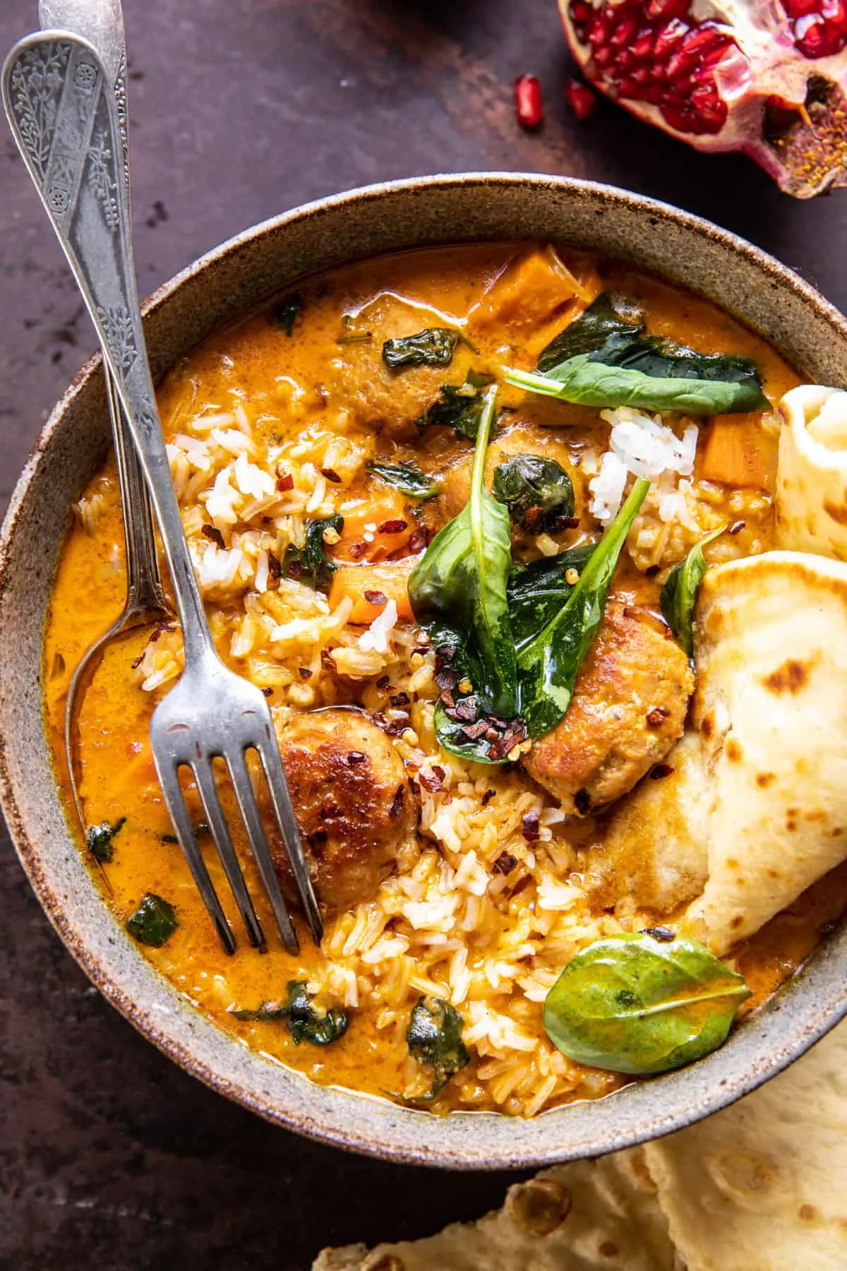 coconut-curry-chicken-meatball-soup-with-rice