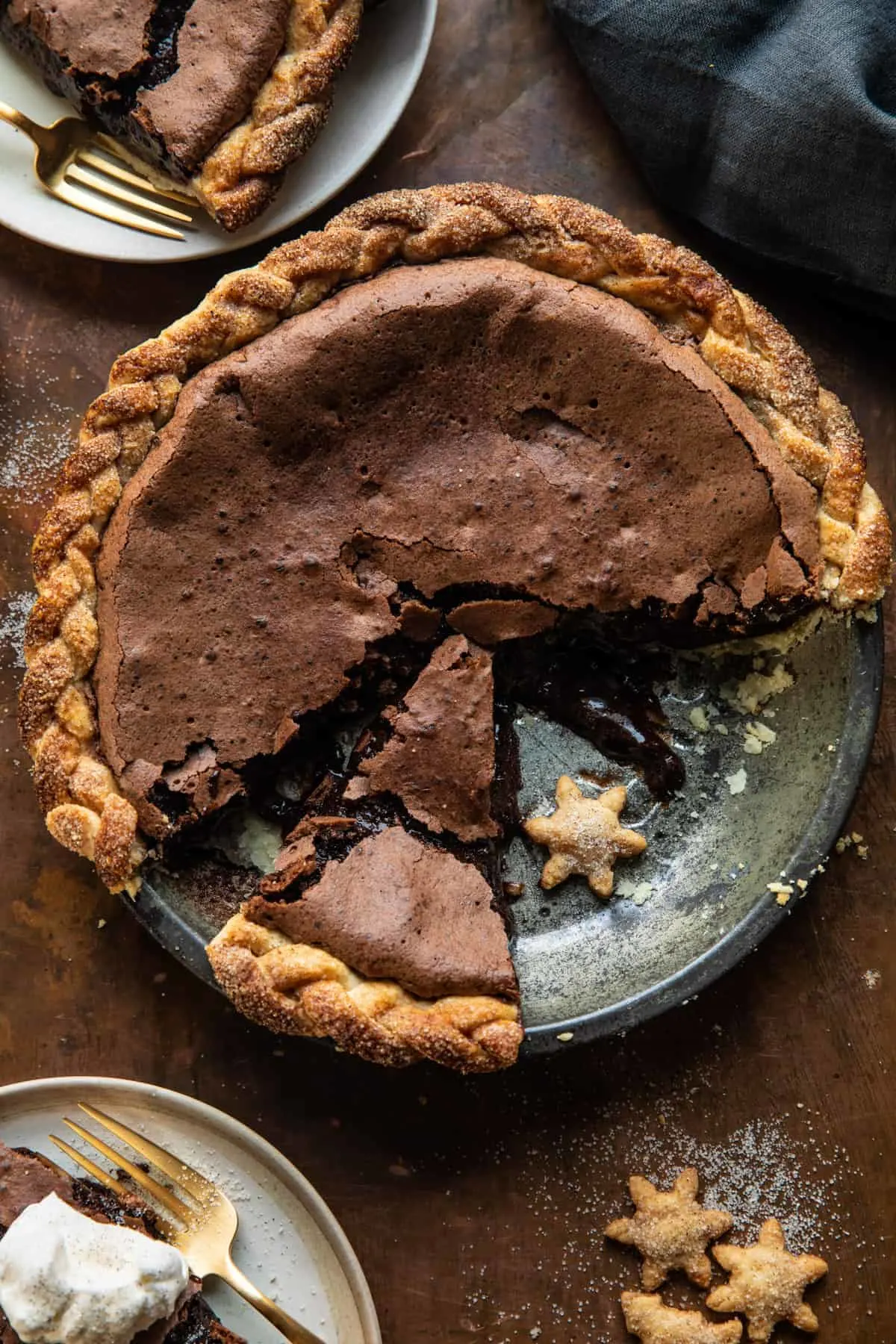 molten-chocolate-crackle-pie