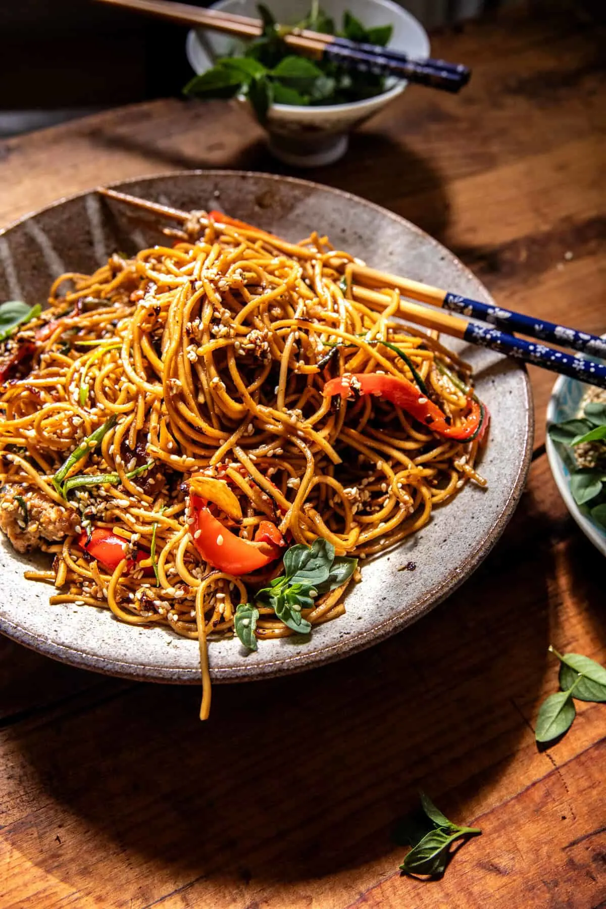 15-minute-sesame-garlic-chicken-lo-mein