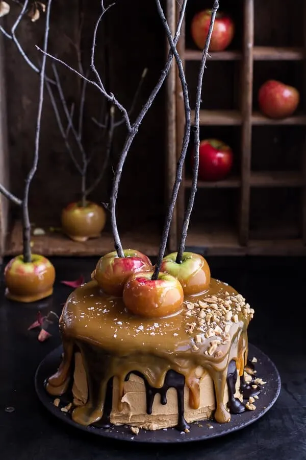 salted-caramel-apple-snickers-cake