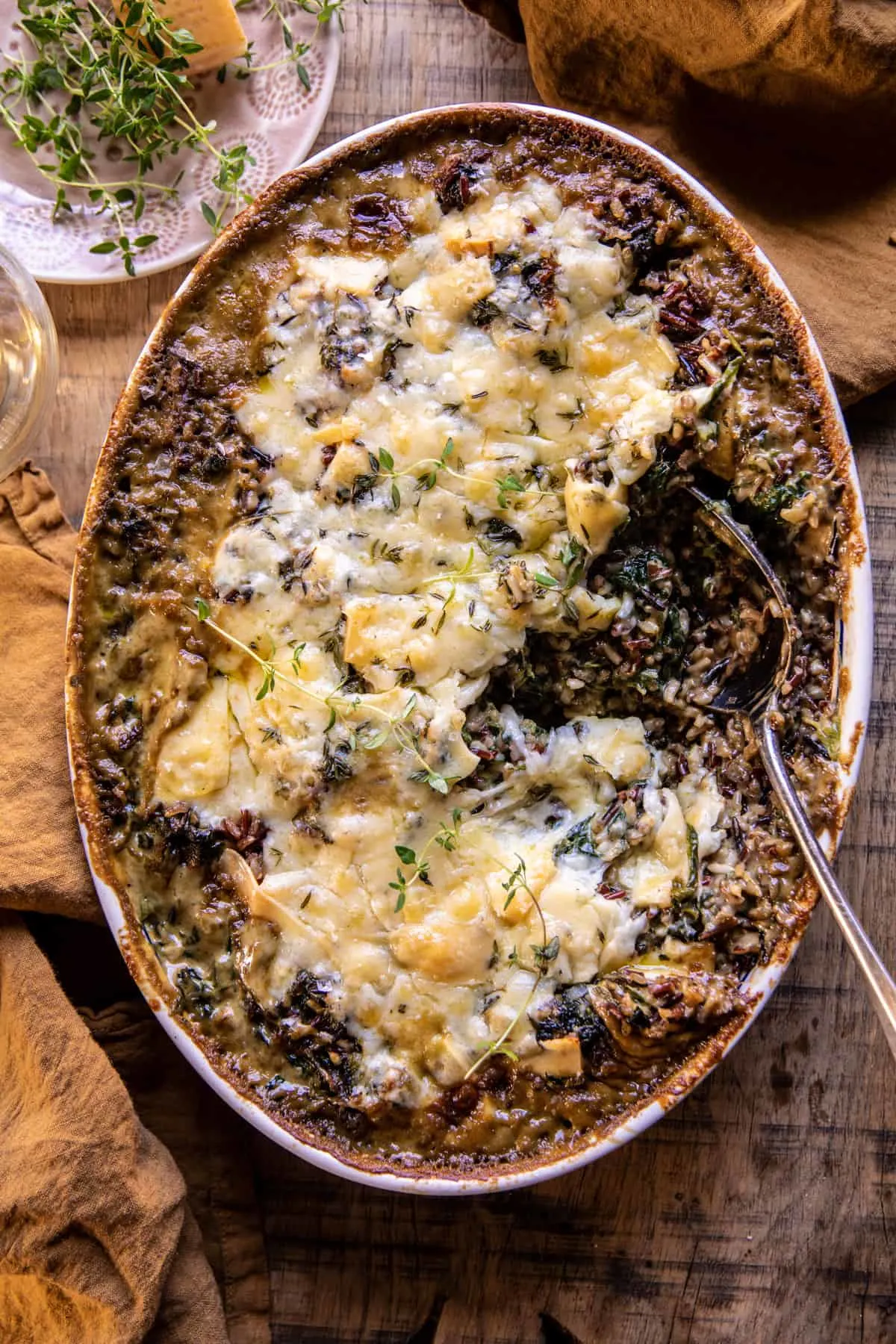 creamed-spinach-and-wild-rice-casserole
