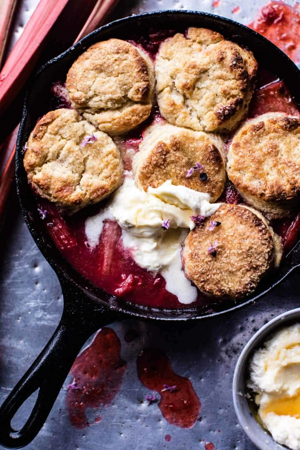 strawberry-rhubarb-cobbler-with-honey-butter-biscuits