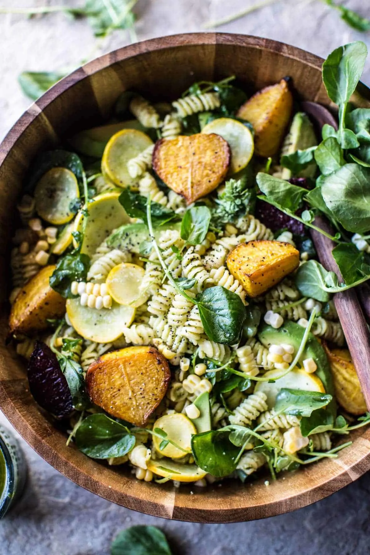 goat-cheese-roasted-beet-and-basil-pasta-salad.