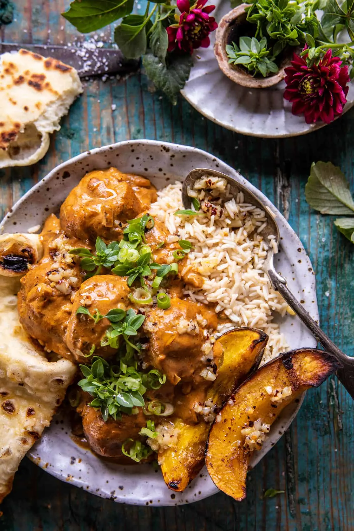 crockpot-coconut-butter-chicken-meatballs