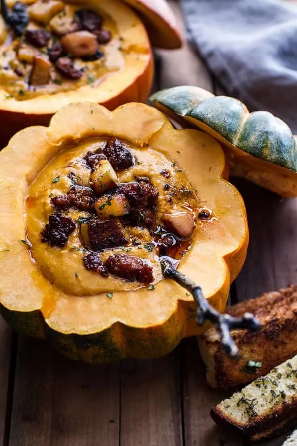 chipotle-pumpkin-soup-with-crispy-chorizo-glazed-apples