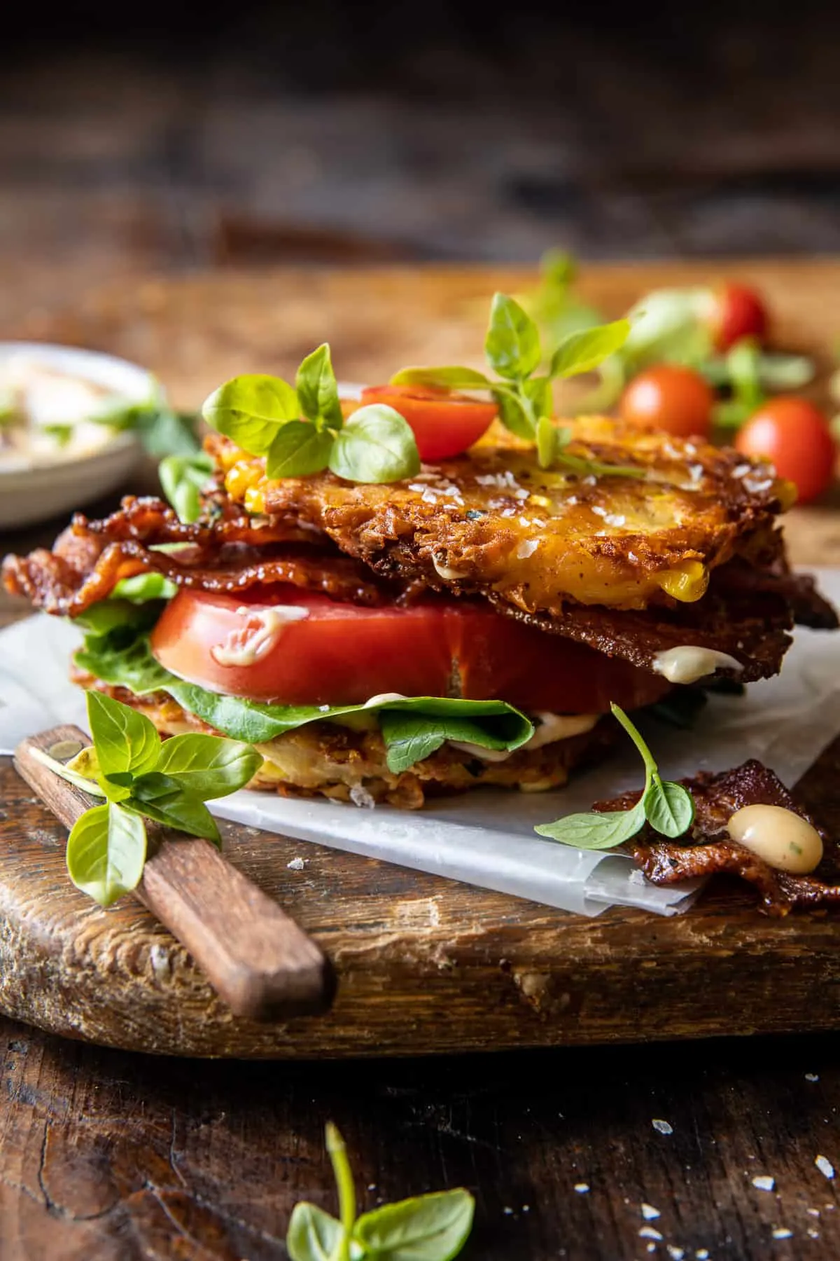 blt-corn-fritter-stacks