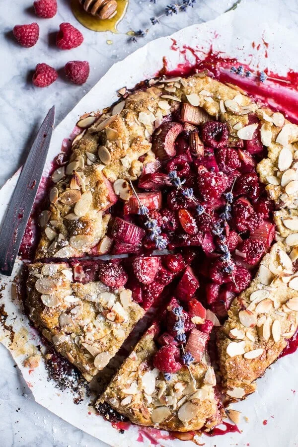 lavender-honey-and-raspberry-rhubarb-galette