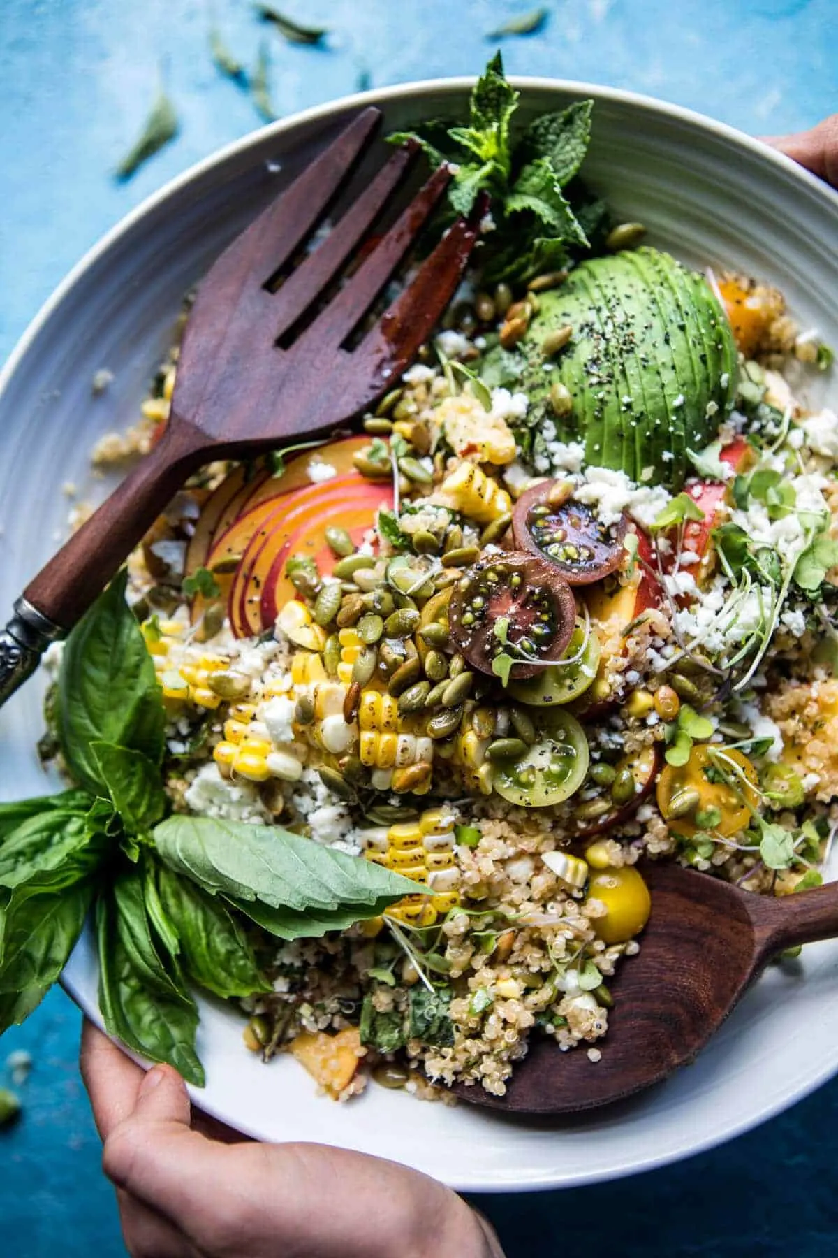 thai-grilled-corn-and-peach-quinoa-salad.