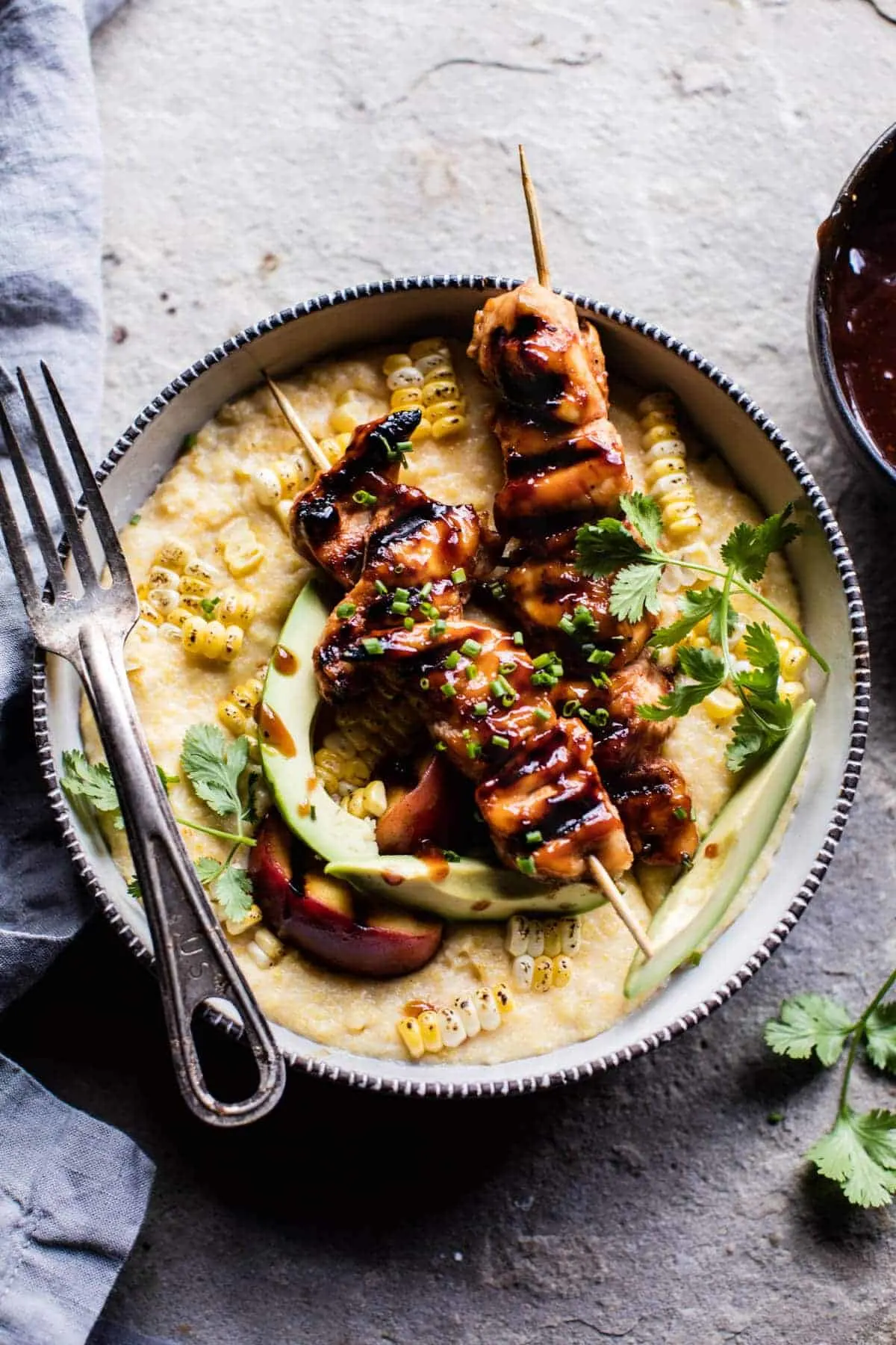 honey-bbq-chicken-and-charred-corn-polenta