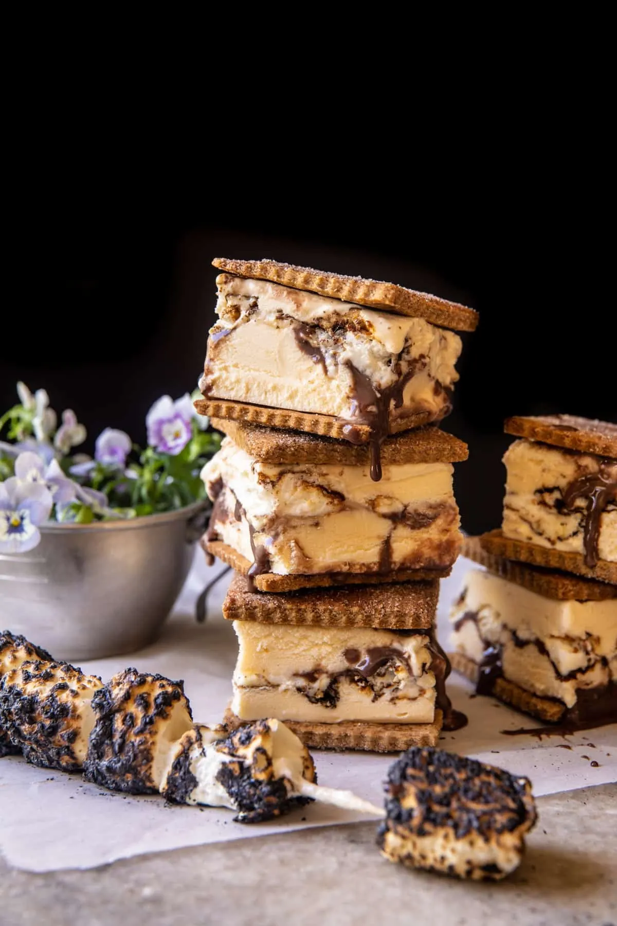 toasted-s'mores-ice-cream-sandwiches