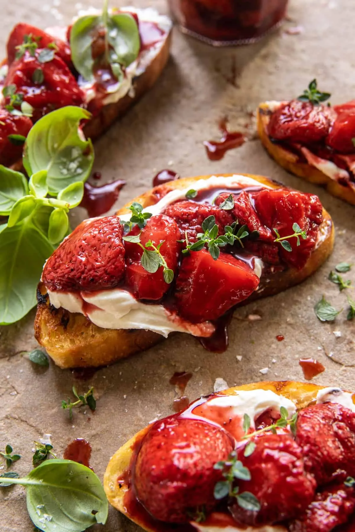 strawberry-jam-with-honey-whipped-goat-cheese