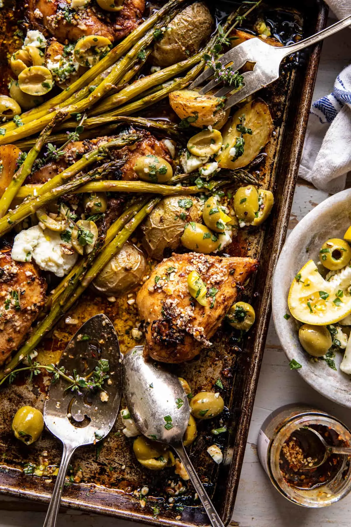 sheet-pan-honey-garlic-chicken-and-feta-potatoes