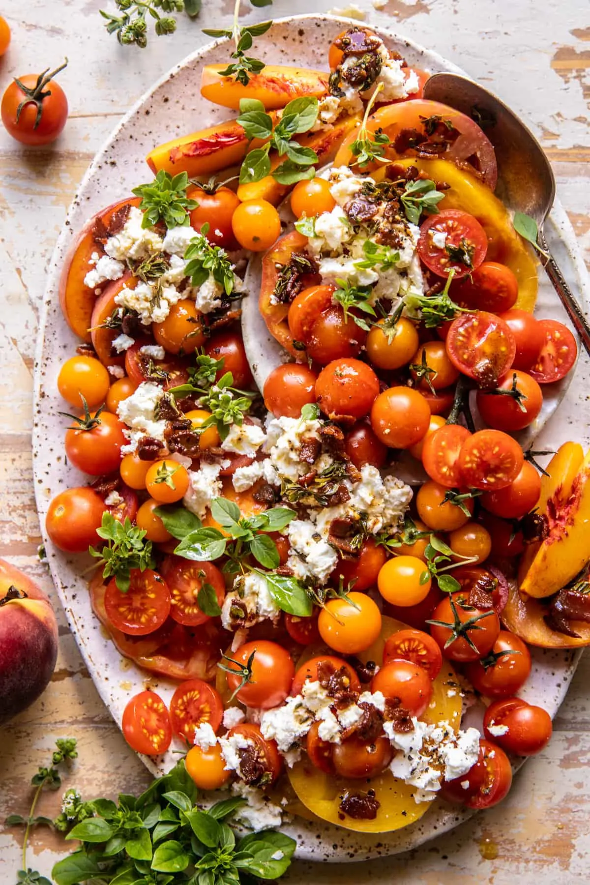 hot-bacon-tomato-goat-cheese-salad