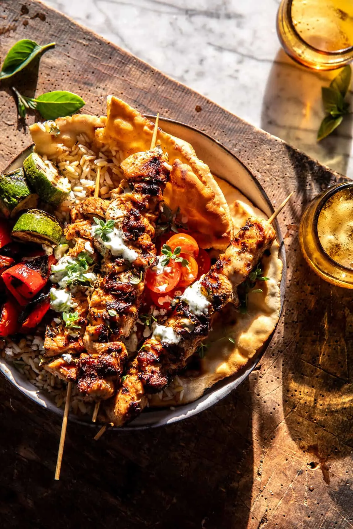 quick-chicken-souvlaki-rice-pilaf