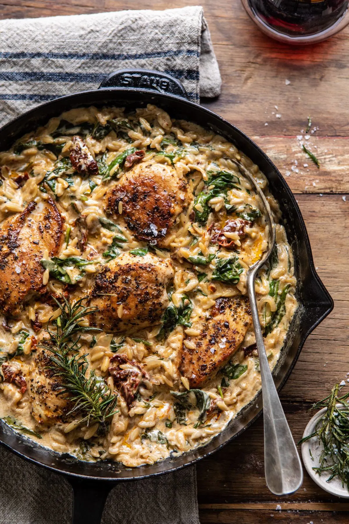 one-skillet-creamy-sun-dried-tomato-chicken-and-orzo.