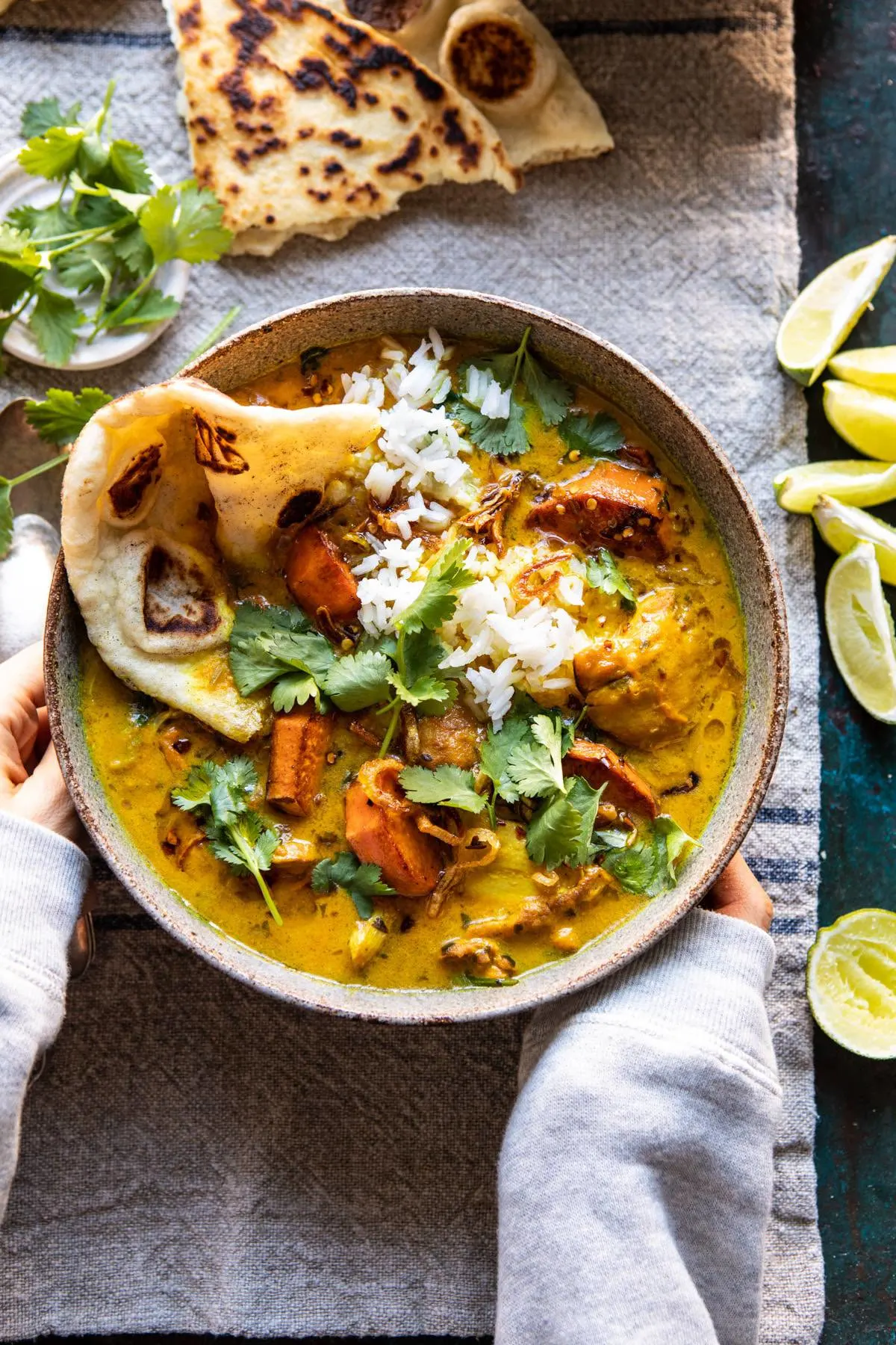 30-minute-chicken-braised-in-coconut-milk-with-sweet-potatoes-and-rice.