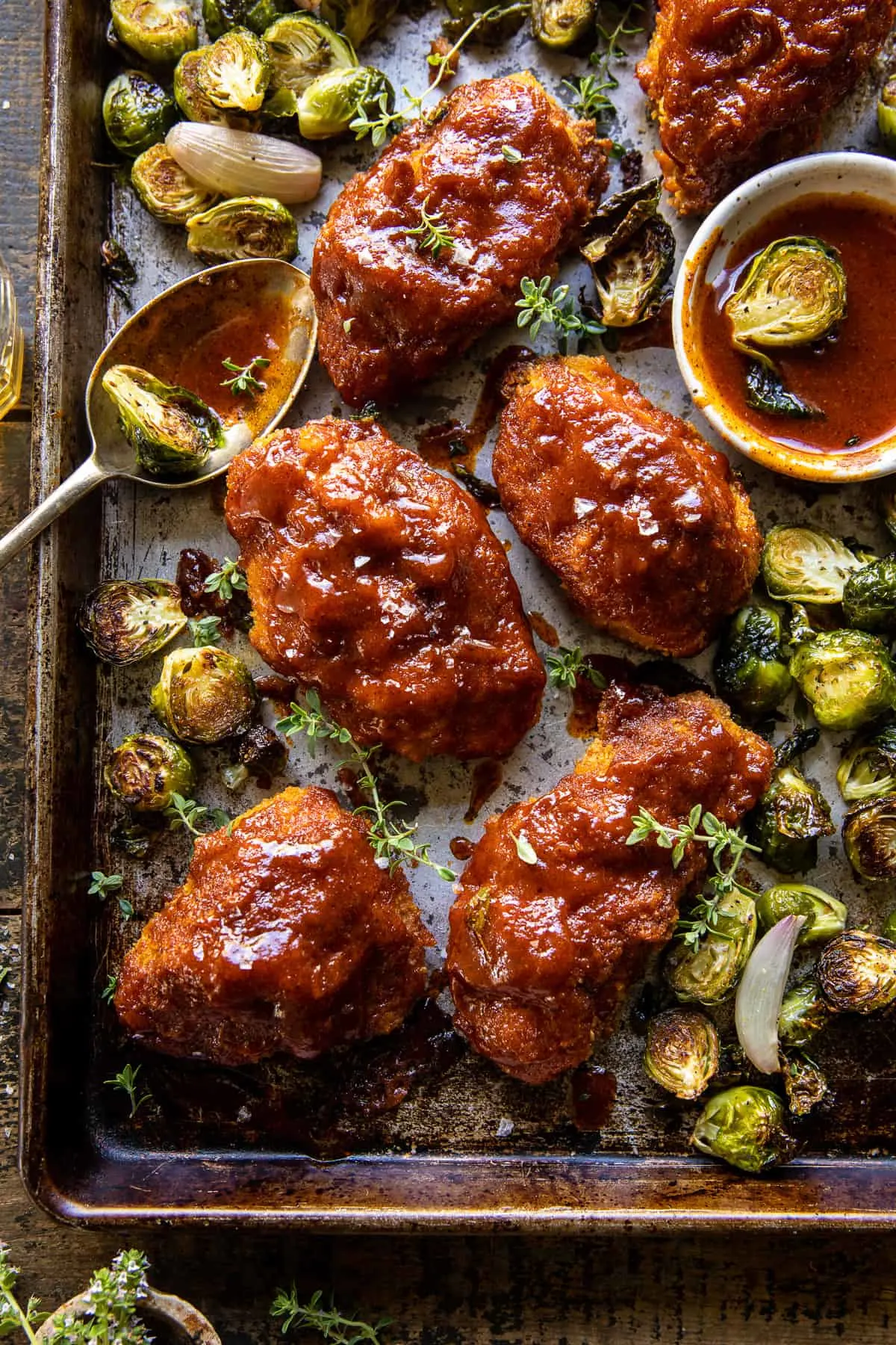 sheet-pan-hot-honey-mustard-chicken-and-crispy-brussels-sprouts.