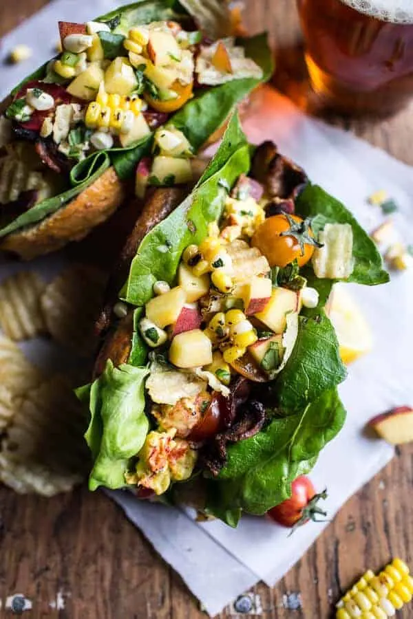 blt-and-potato-chip-lobster-rolls-with-peach-salsa