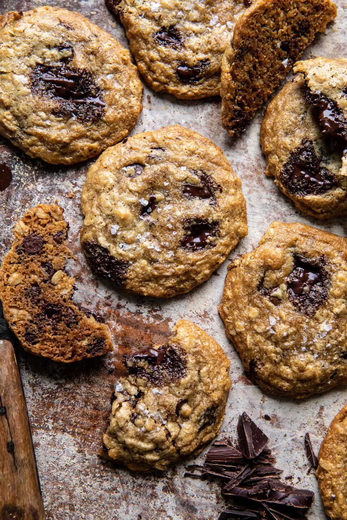 salted-tahini-oatmeal-chocolate-chip-cookies