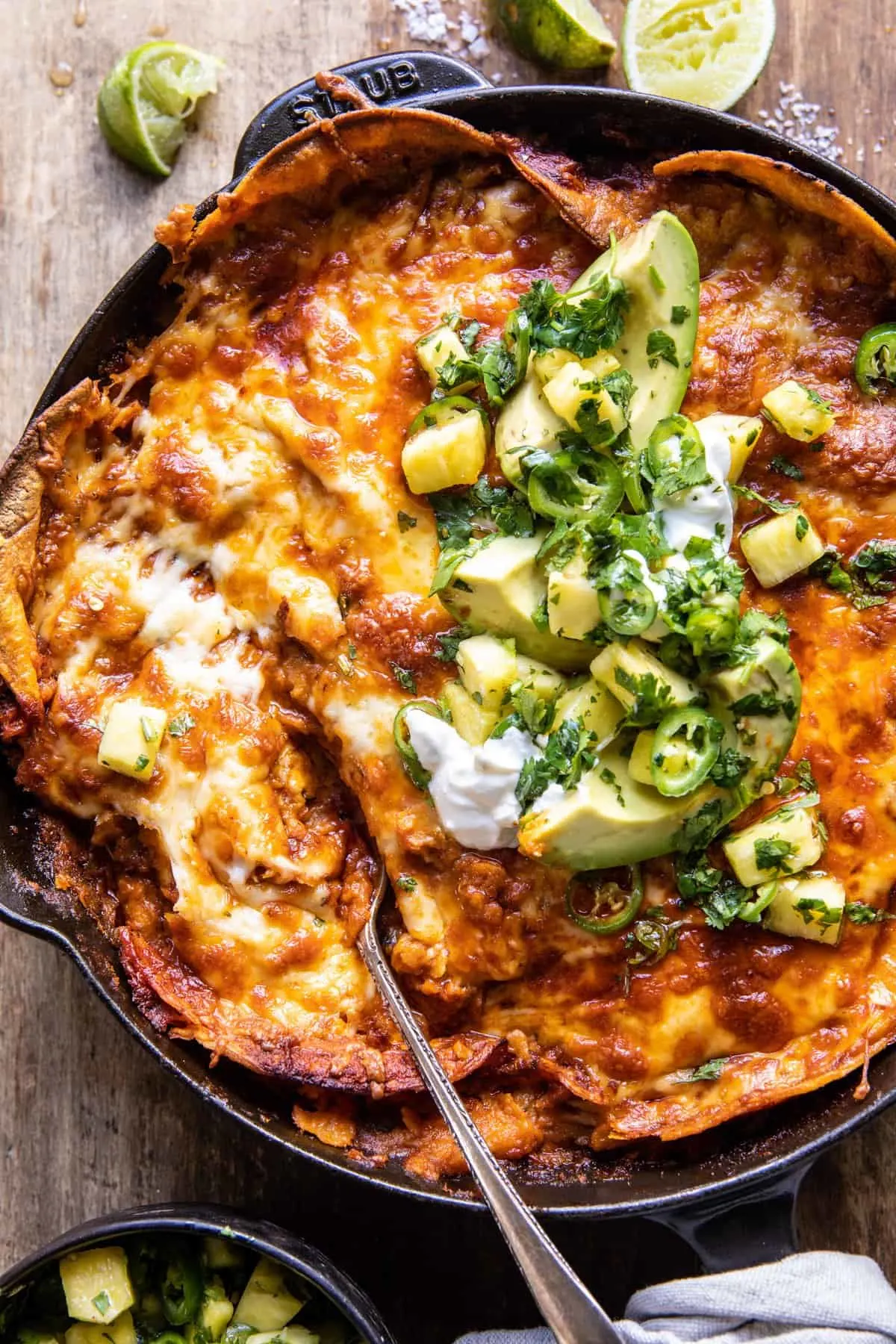 easy-skillet-chicken-tinga-enchiladas