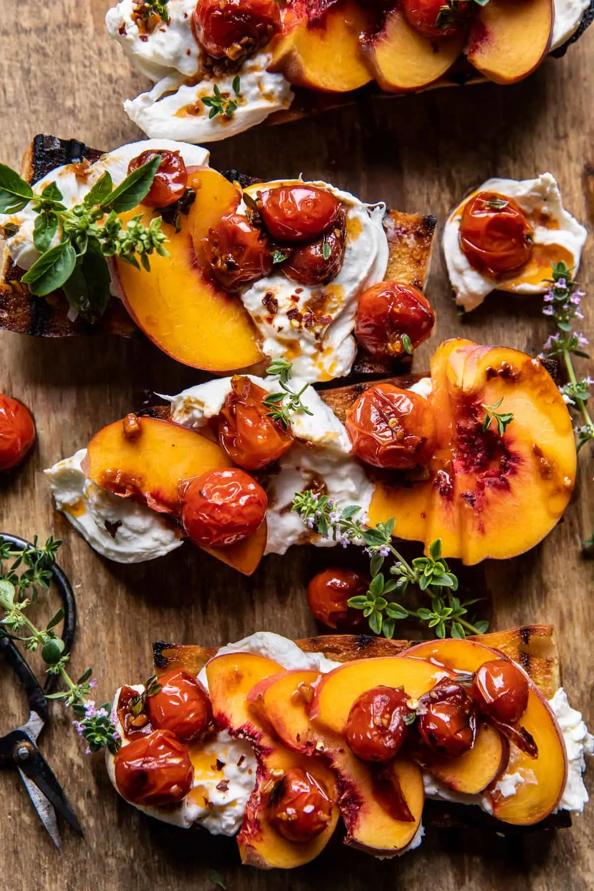peach-burrata-crostini-with-burst-cherry-tomato-vinaigrette
