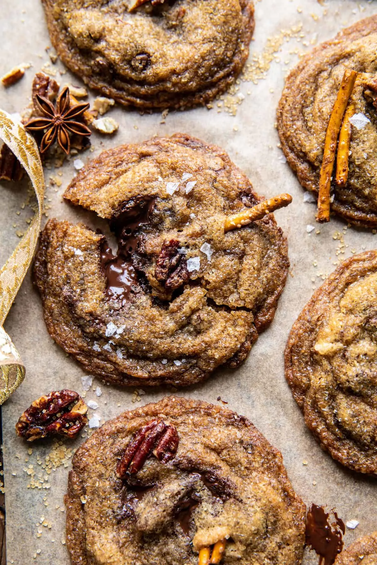 chewy-brown-butter-pretzel-pecan-cookies