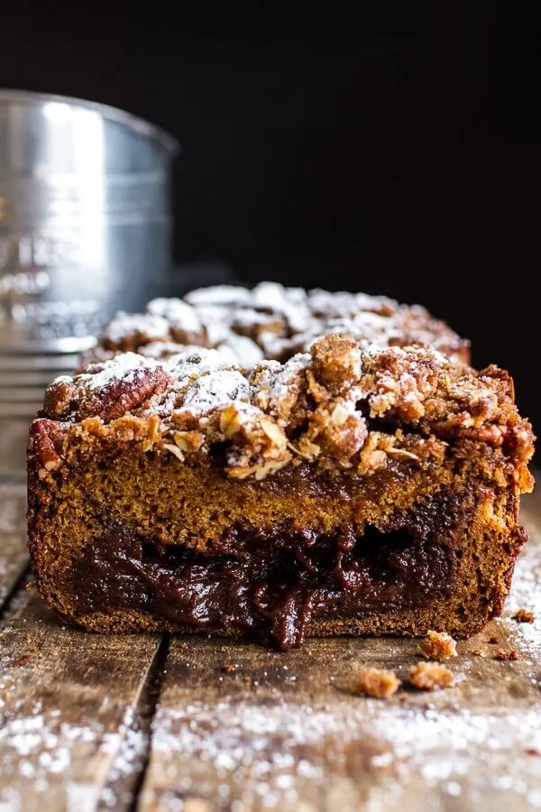 molten-chocolate-pumpkin-oatmeal-streusel-bread...heavy-on-the-chocolate-streusel.