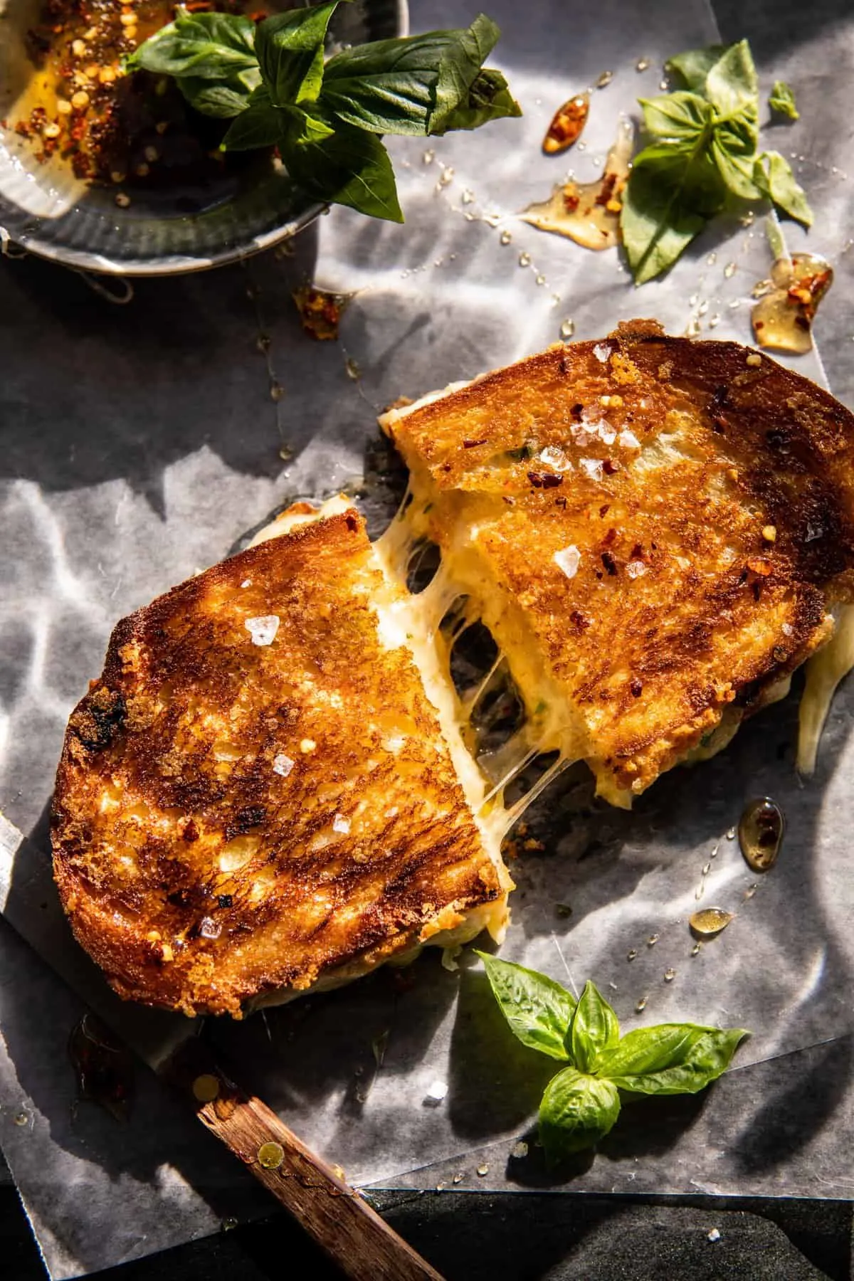 garlic-miso-butter-grilled-cheese