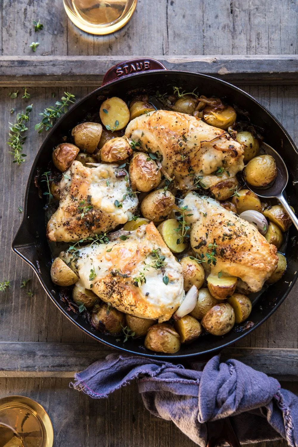 skillet-roasted-french-onion-chicken-and-potatoes