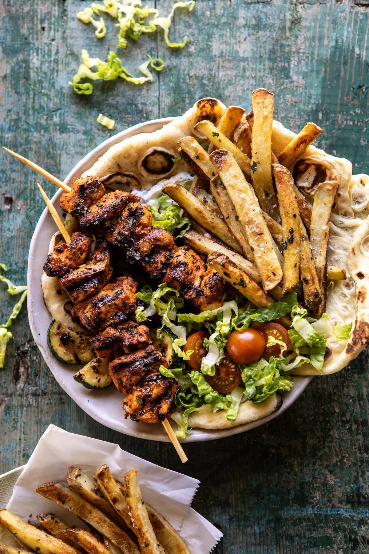 chicken-souvlaki-bowls-with-garlic-fries.
