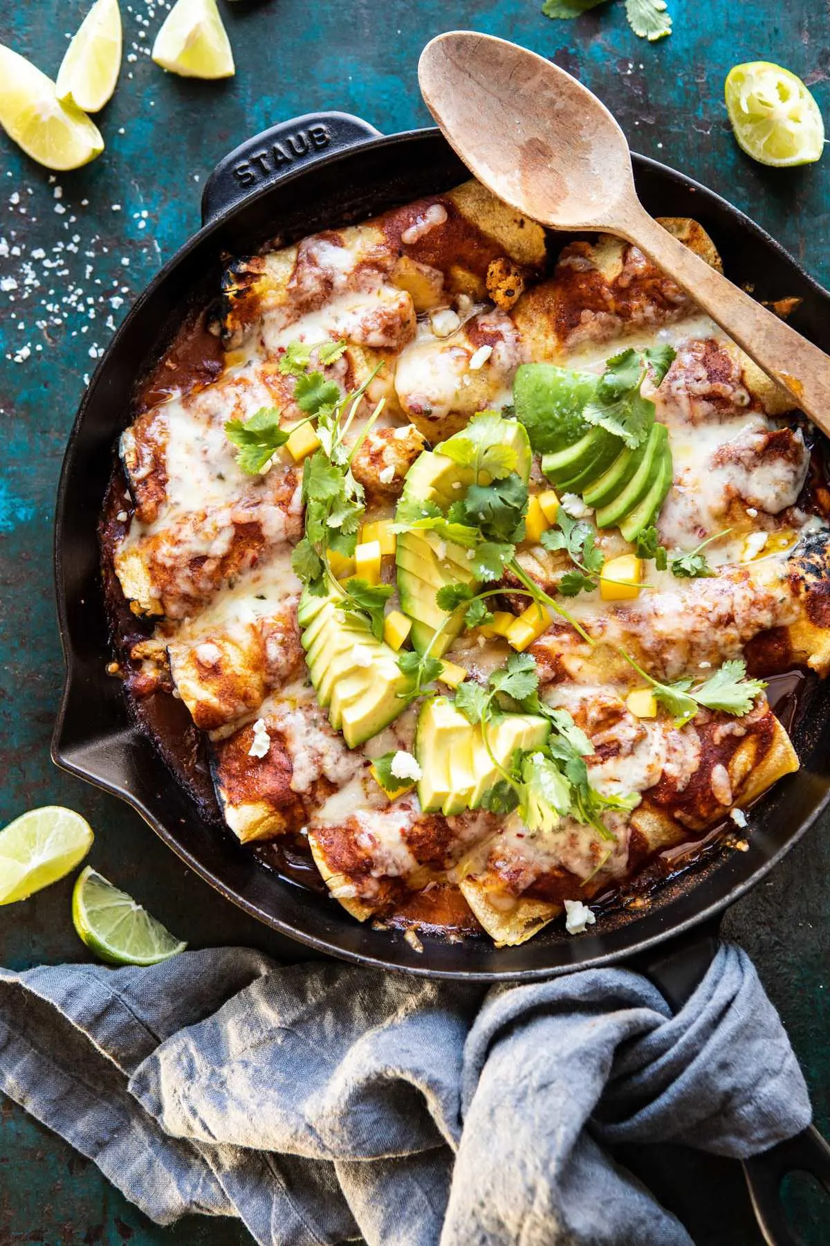 chipotle-cheddar-cauliflower-black-bean-enchiladas